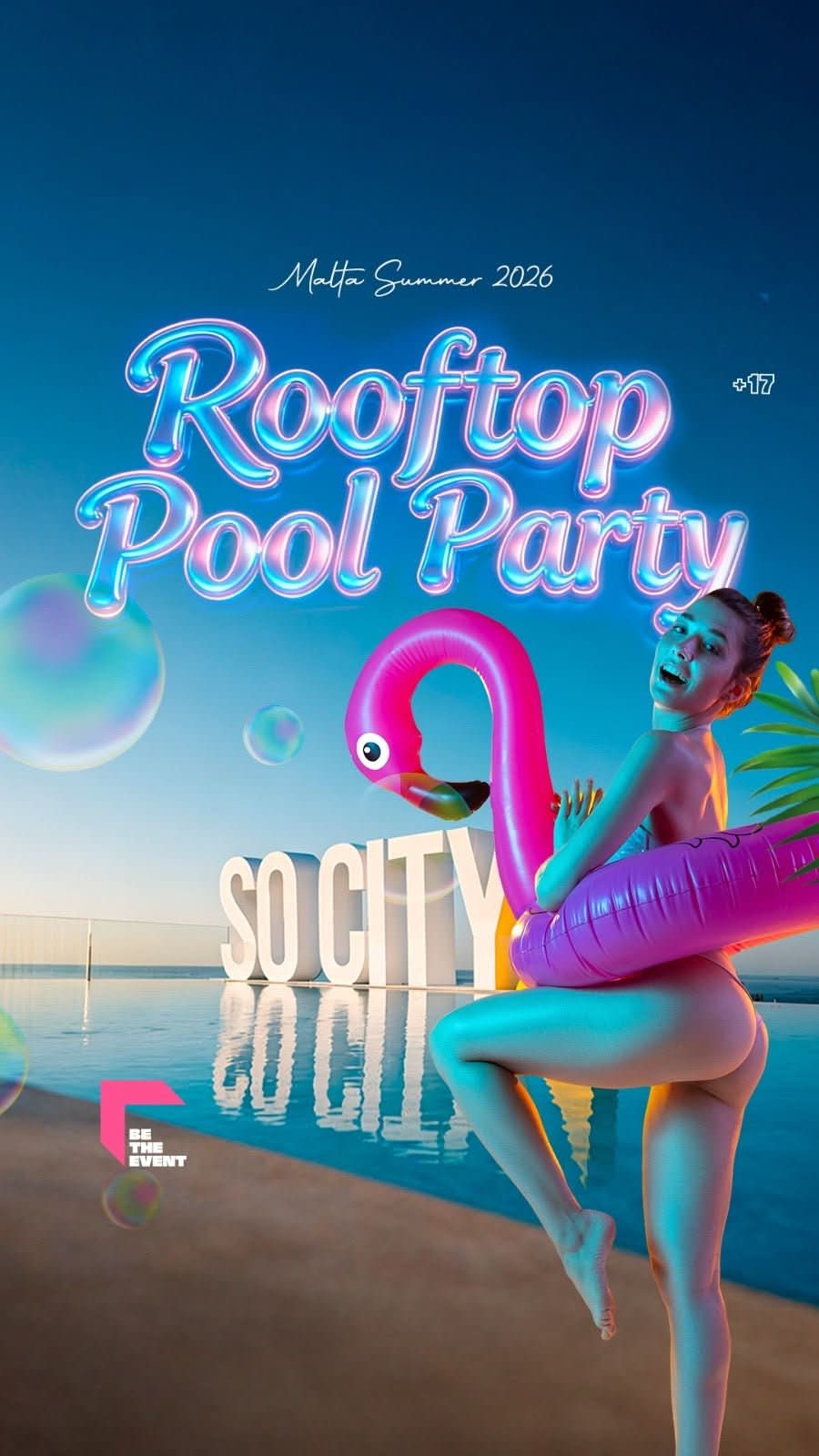 Socity Pool Party Malte – Rooftop, DJ & Ambiance festive - HOPMALTA