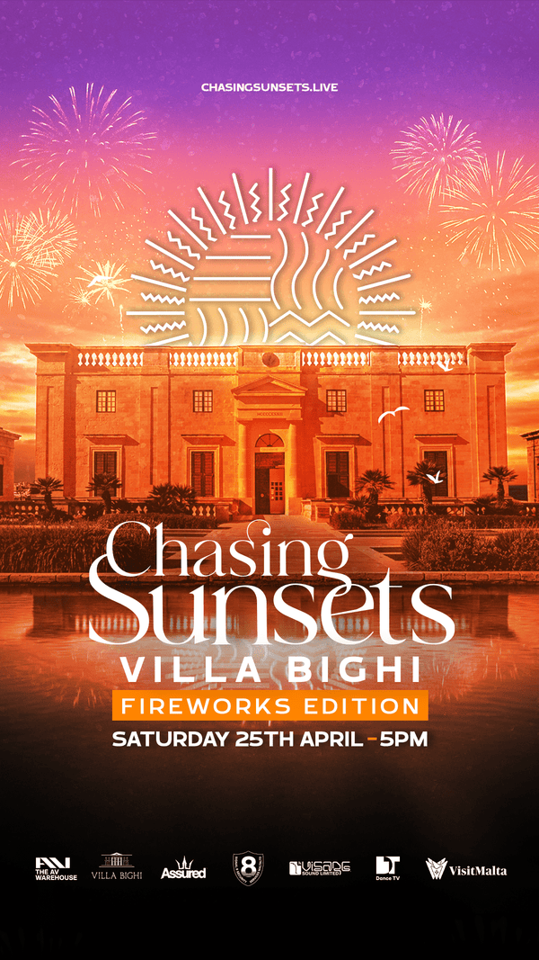 Chasing Sunset — Villa Bighi Fireworks Edition - HOPMALTA
