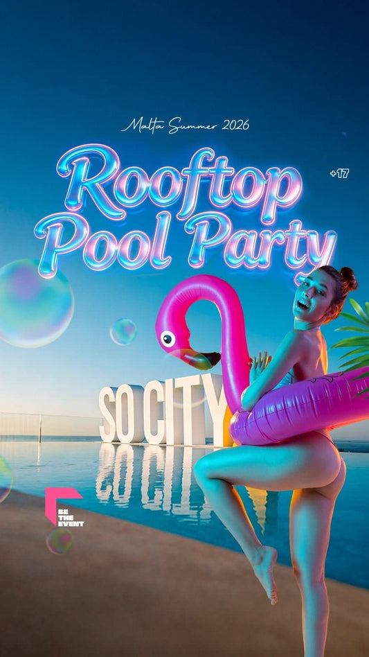 Socity Pool Party Malte – Rooftop, DJ & Ambiance festive - HOPMALTA