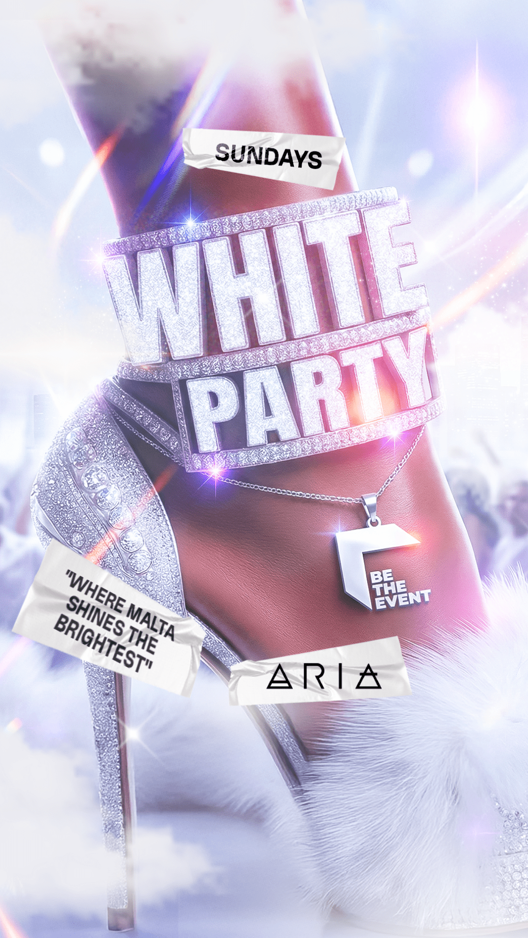 White Party à Malte – Soirée internationale du dimanche | Aria Complex - HOPMALTA